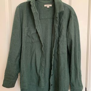 Oversized green madewell flannel